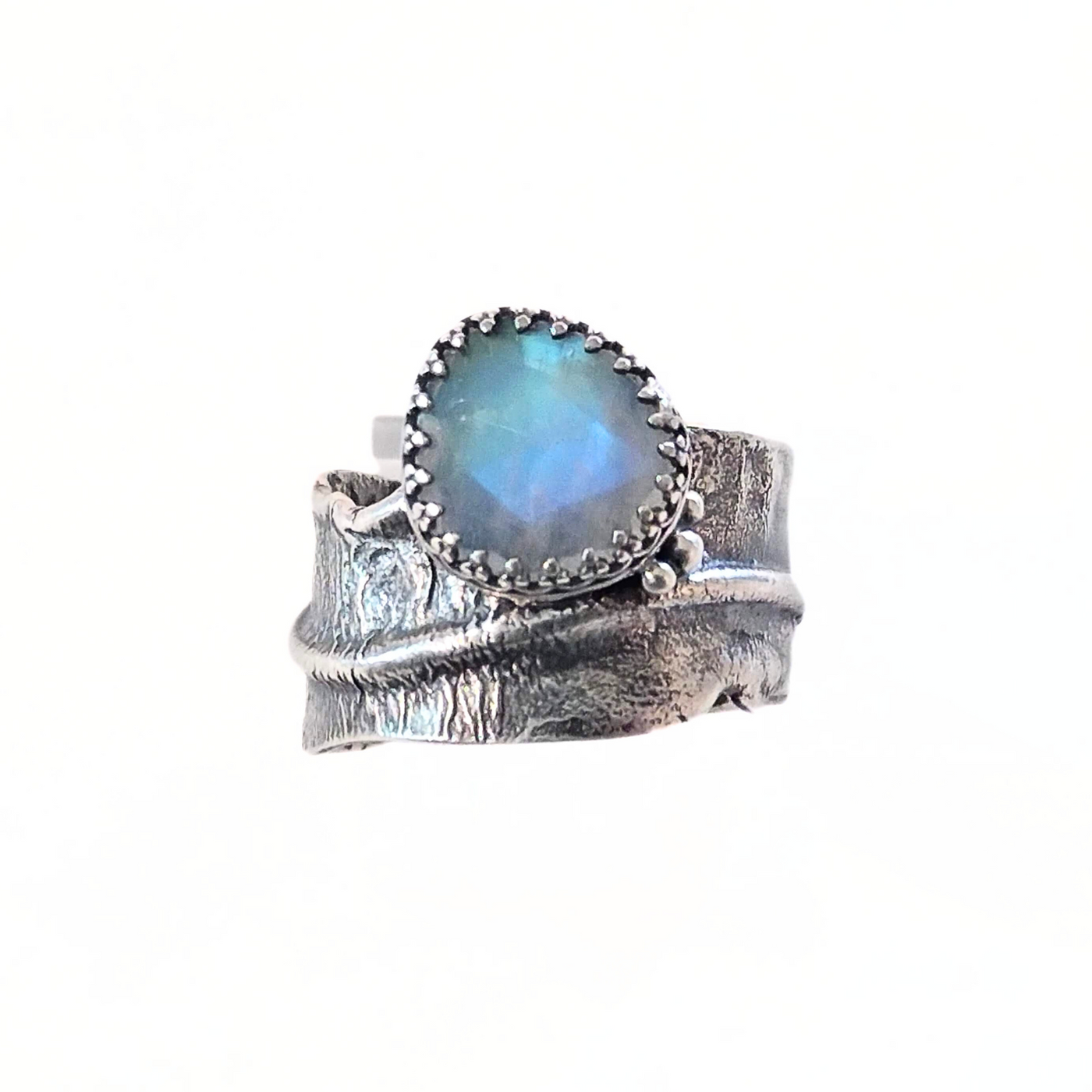 JSD-2043 Moonstone Wave Ring