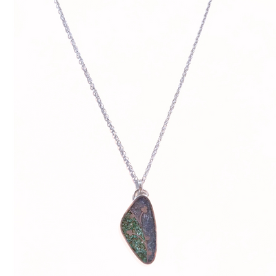 JSD-6091 Inlay Pendant "Awaken"  Turquoise and Kyanite