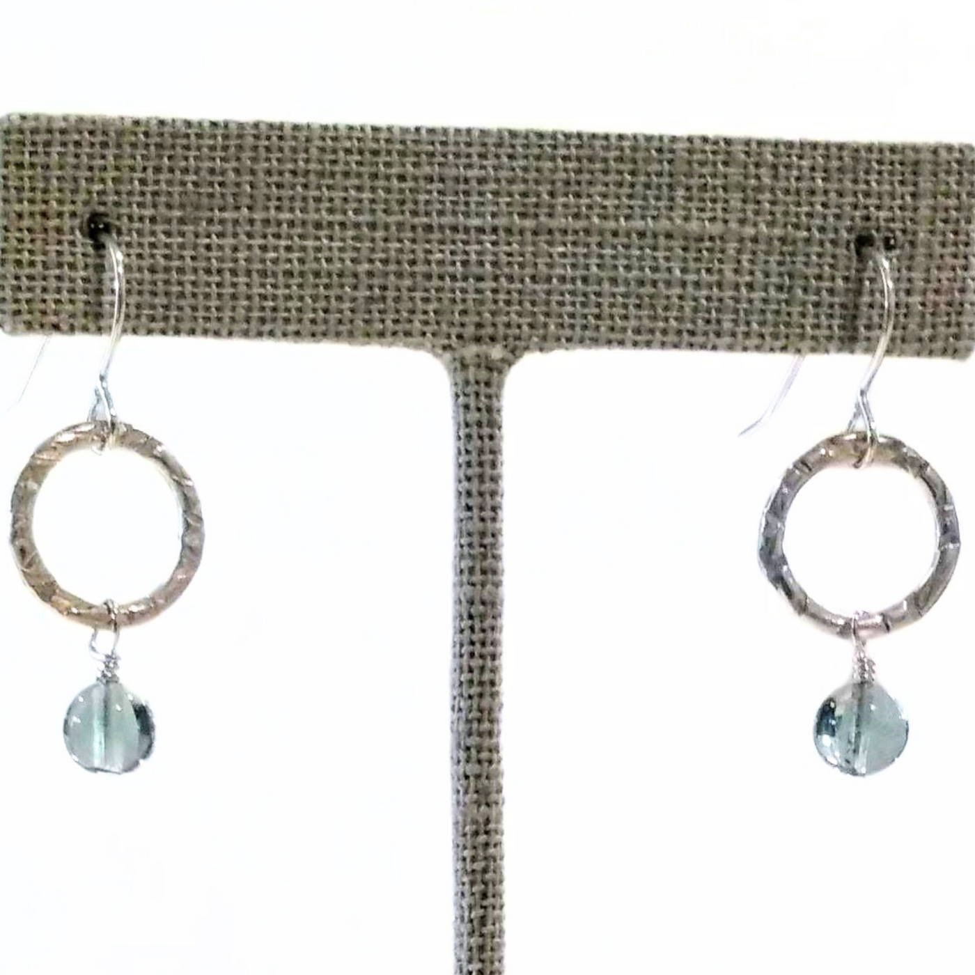 SA-038 Textured Ring w/Flourite Earrings