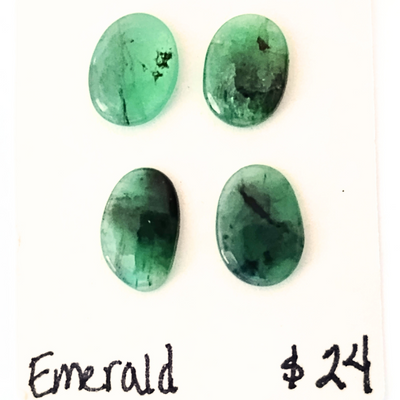 EMR-1002 Emerald Cabochon Quartet