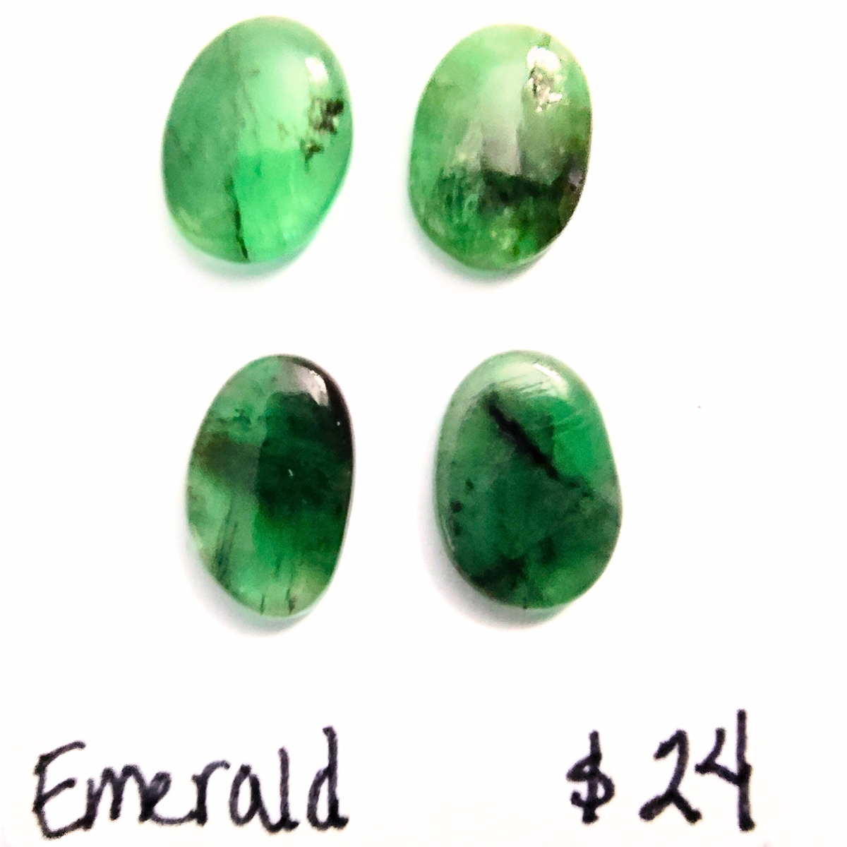 EMR-1002 Emerald Cabochon Quartet