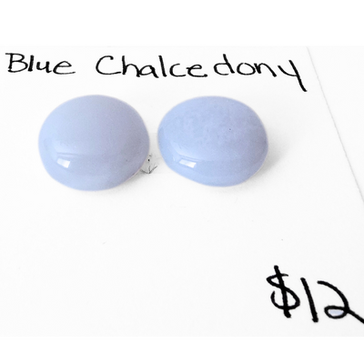 CDY-1002 Blue Chalcedony Cab Pair