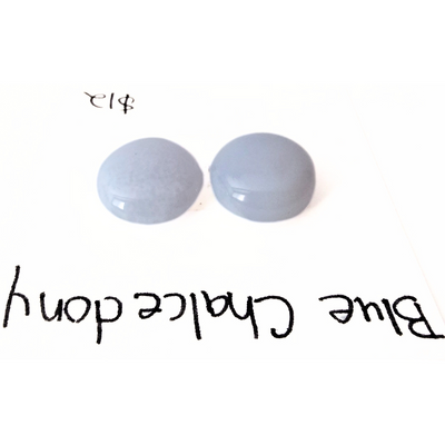 CDY-1002 Blue Chalcedony Cab Pair