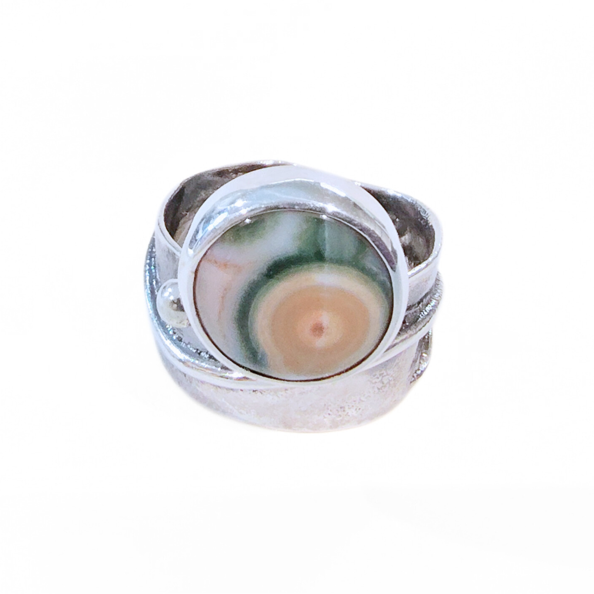 JSD-2052 Ocean Jasper Wave Ring Size 6.5