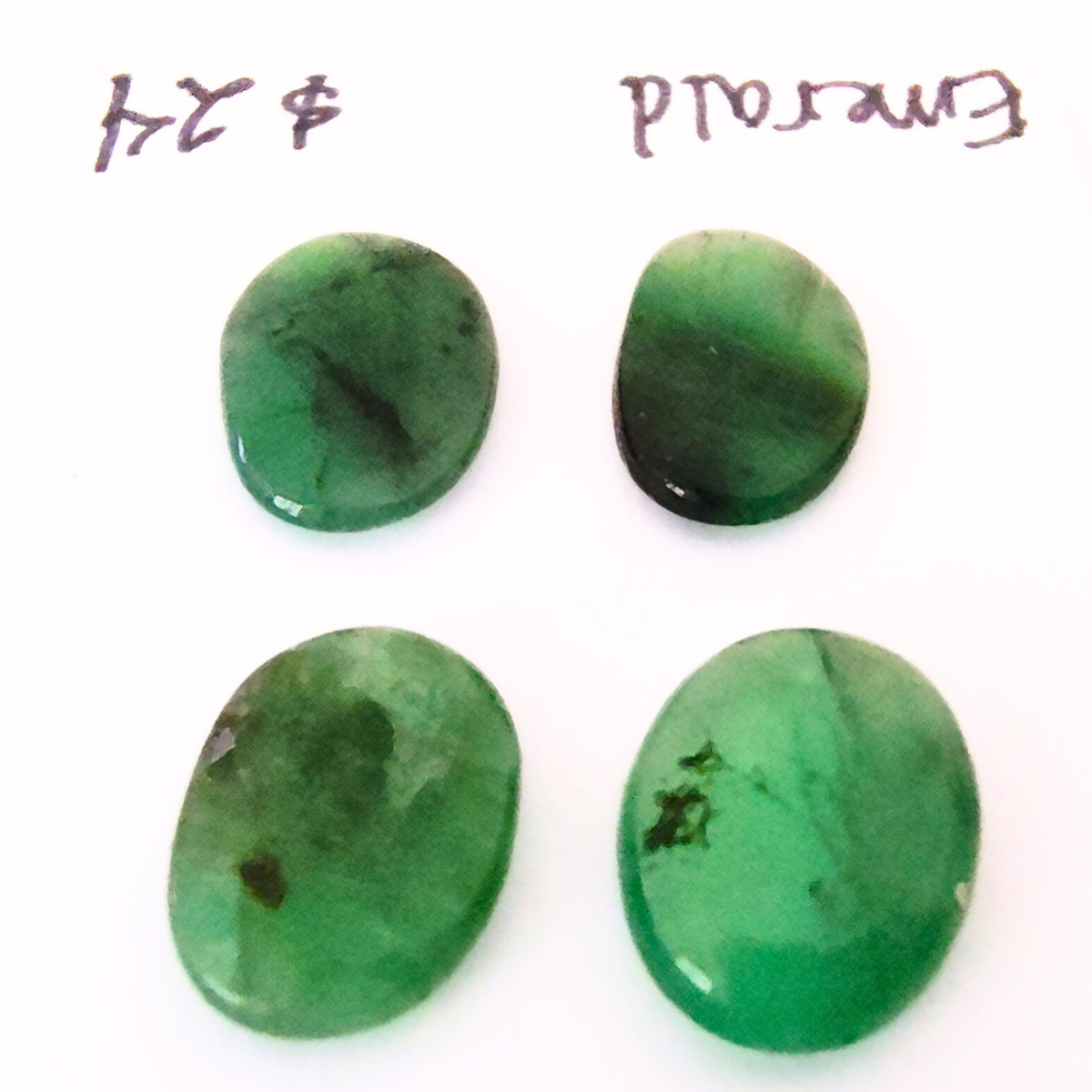 EMR-1002 Emerald Cabochon Quartet