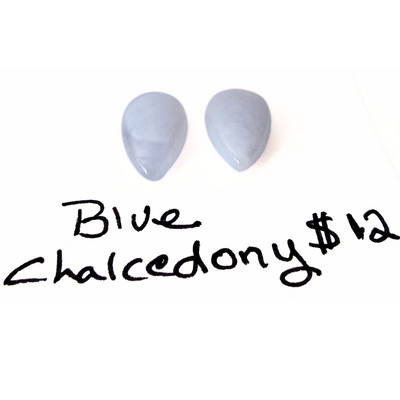 CDY-1003 Blue Chalcedony Cab Pair