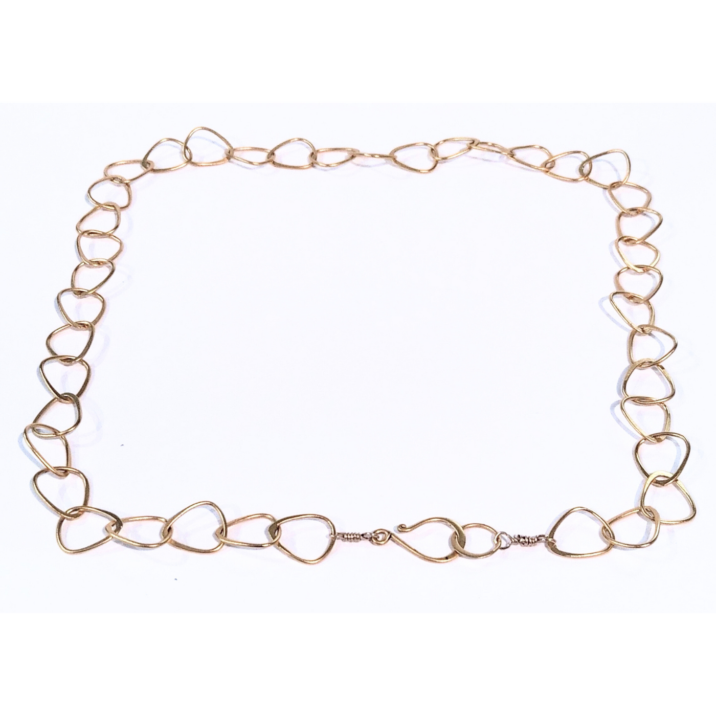 SPD-066- Triangle Link Chain 24K Gold Vermeil