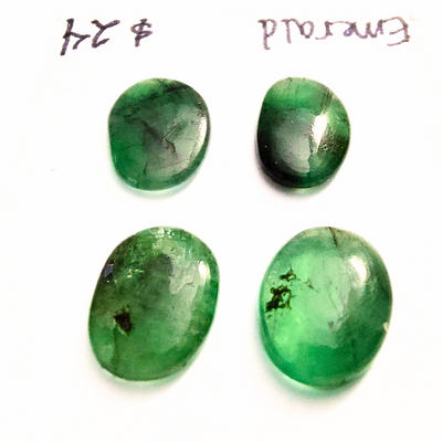 EMR-1002 Emerald Cabochon Quartet